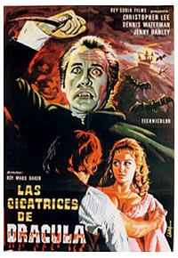 Cartel de la pelicula Las cicatrices de Dracula