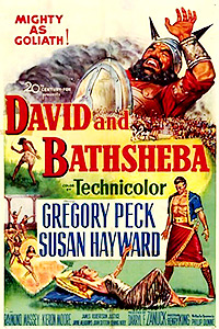 Cartel de la pelicula David y Betsabe