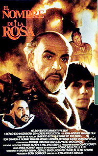Cartel de la película El nombre de la Rosa 