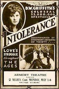 Cartel de la pelicula Intolerancia  