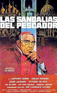Cartel de la película Las sandalias del pescador 