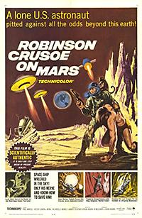 Cartel de la película Robinson Crusoe en Marte